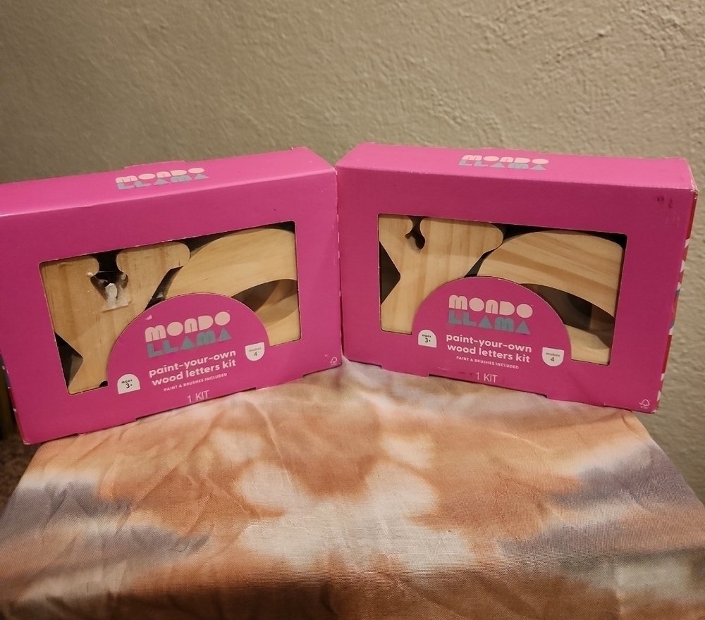 Mondo Llama Wood Letters Kit 2 Sets
